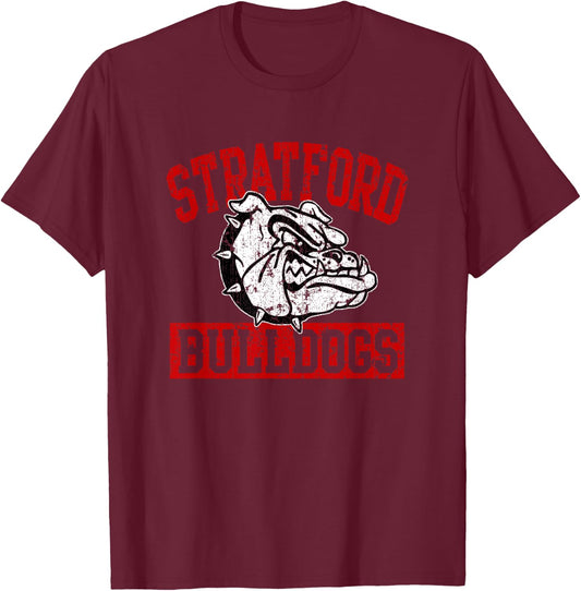 Stratford Bulldogs Vintage T-Shirt - T-Shirt | Maroon