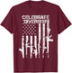 Celebrate Diversity - Funny Guns USA Flag Pro Gun Rights T-Shirt - T-Shirt | Maroon
