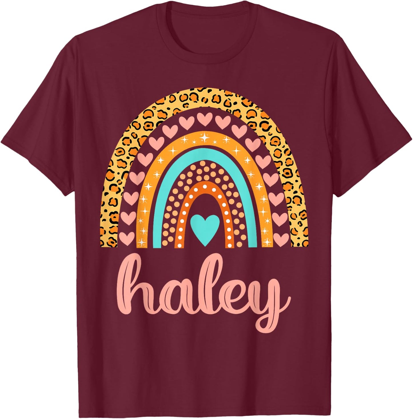 Haley Haley Name Birthday Shirt Gift T-Shirt - T-Shirt | Maroon