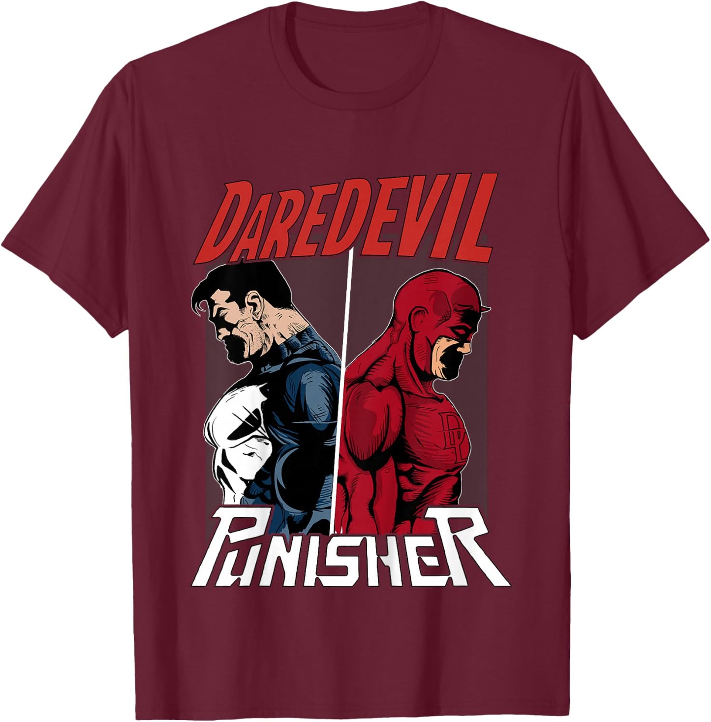 Kids Marvel Daredevil The Punisher One Way Kids Graphic T-Shirt - T-Shirt | Maroon