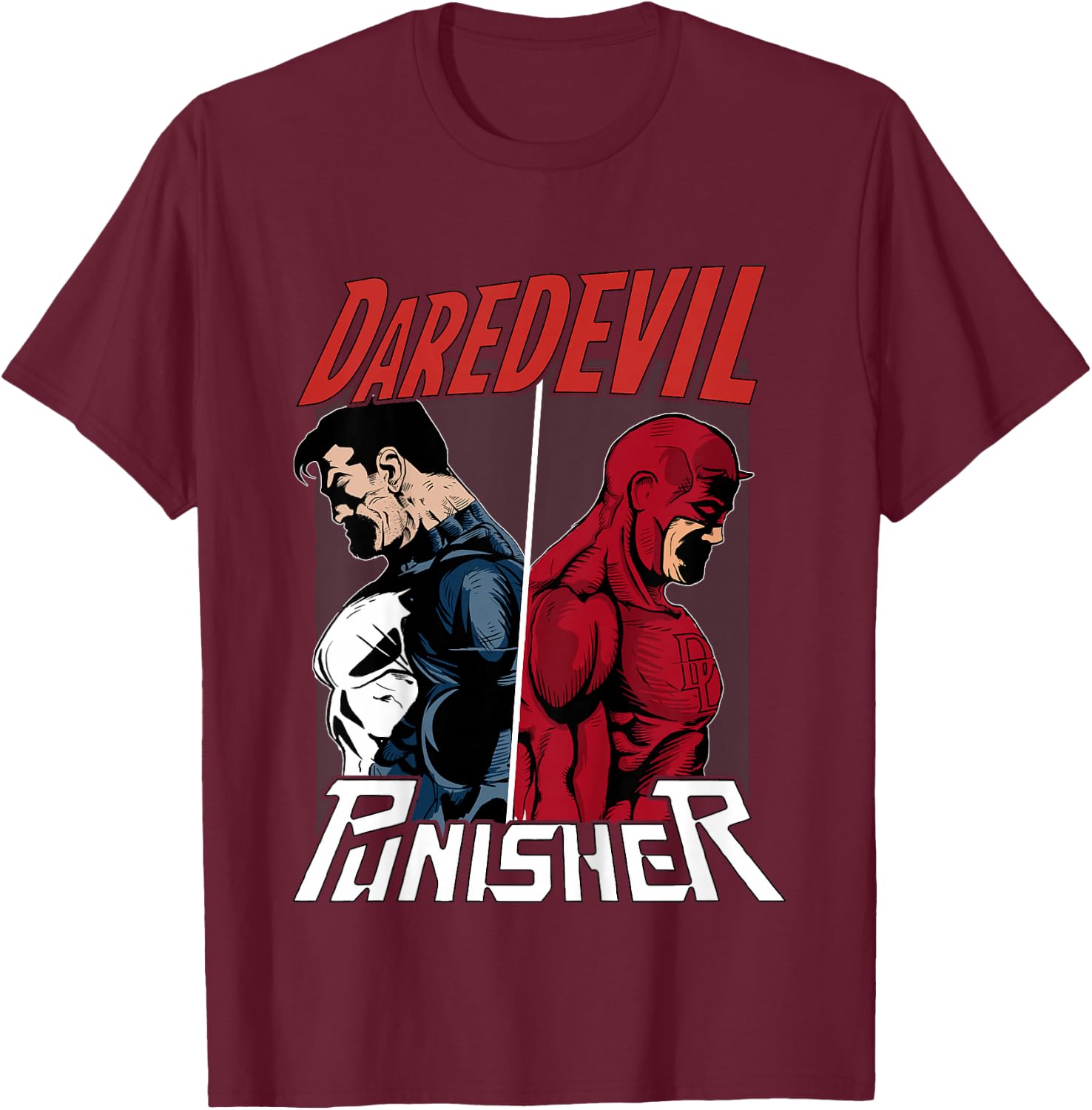 Kids Marvel Daredevil The Punisher One Way Kids Graphic T-Shirt - T-Shirt | Maroon