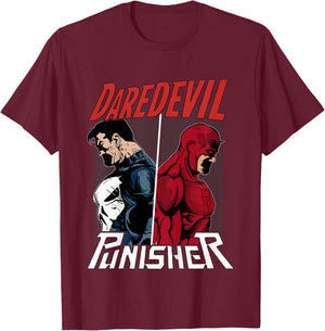 Kids Marvel Daredevil The Punisher One Way Kids Graphic T-Shirt - T-Shirt | Maroon