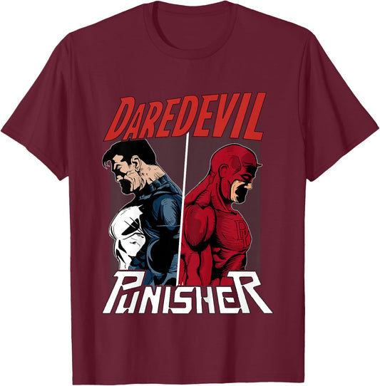 Kids Marvel Daredevil The Punisher One Way Kids Graphic T-Shirt - T-Shirt | Maroon