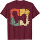 Square Retro Shih Tzu Owner Gift Dog Parents Apparel Dad Mom T-Shirt - T-Shirt | Maroon