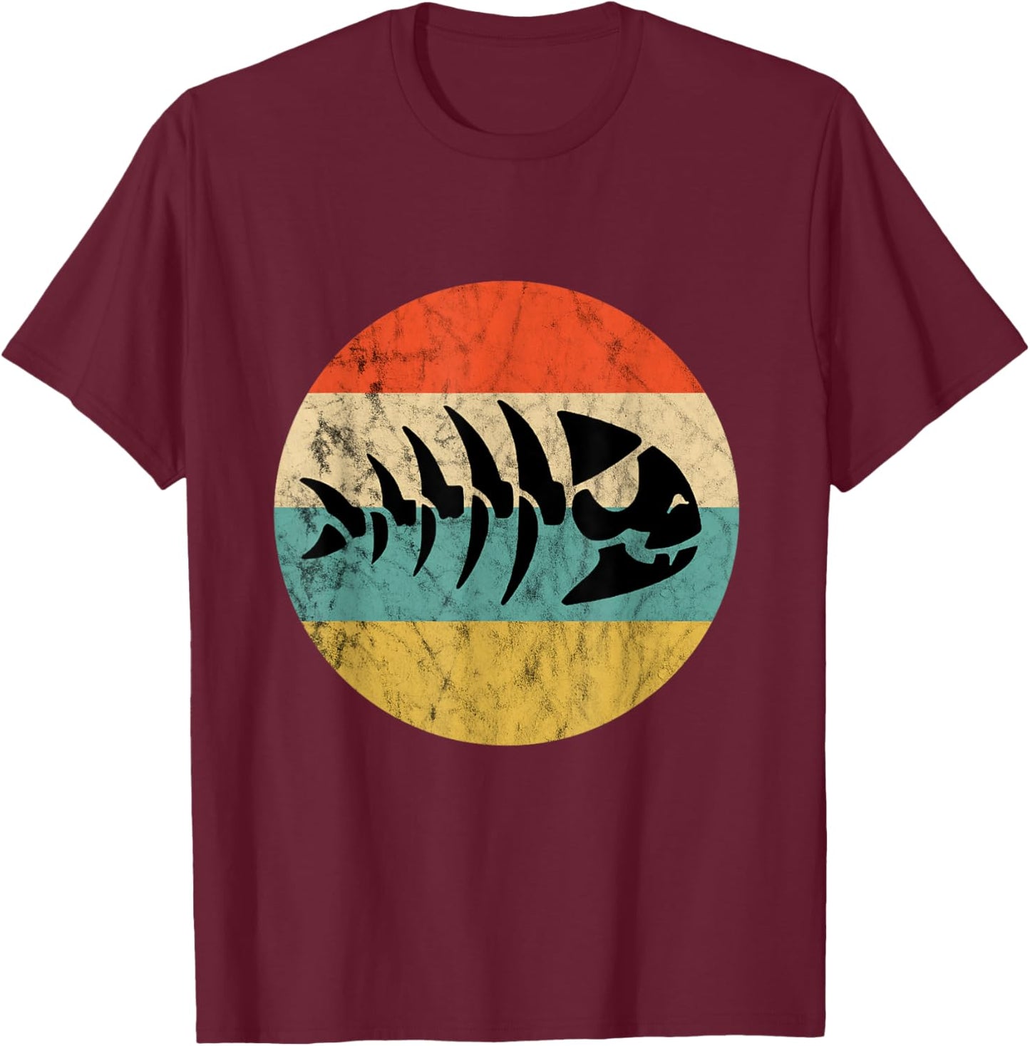 Pirate Fish Pastafari FSM Flying Spaghetti Monster T-Shirt - T-Shirt | Maroon