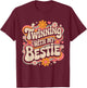 Friends Twinning With My Bestie Twin Matching Twins Friends T-Shirt - T-Shirt | Maroon