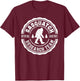Bigfoot Finding Sasquatch Research Team Men Retro Vintage T-Shirt - T-Shirt | Maroon