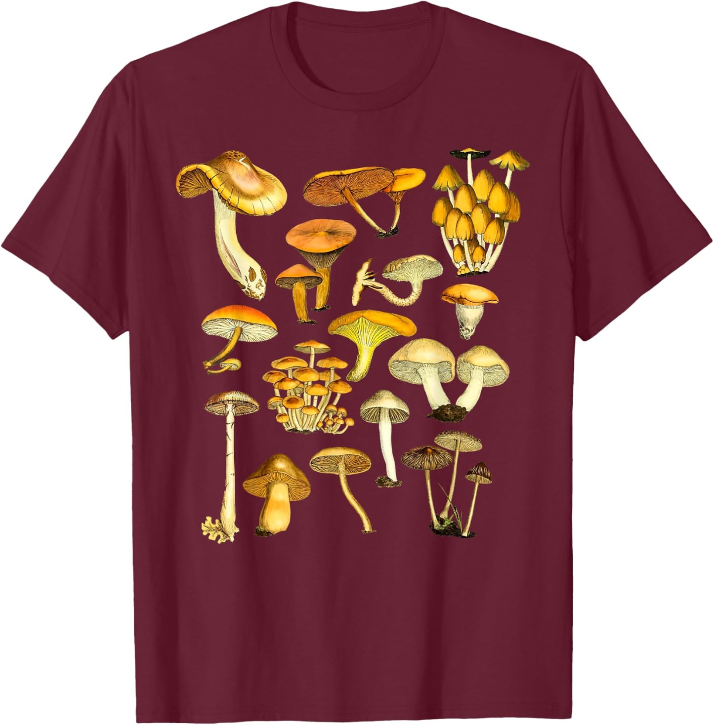 Mushroom Shirt Mycology Fungi Foraging Mushroom Whisperer T-Shirt - T-Shirt | Maroon