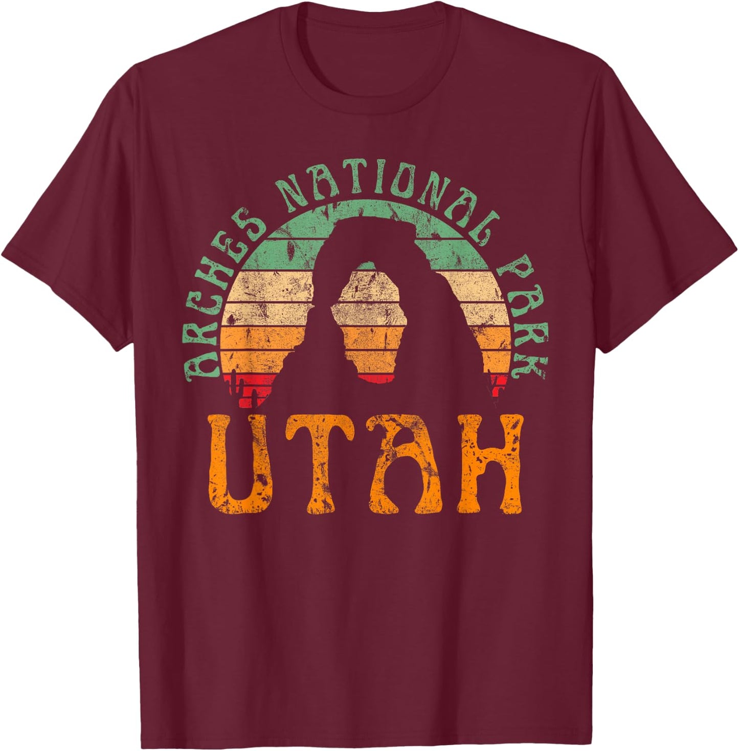 Arches National Park T-Shirt - T-Shirt | Maroon