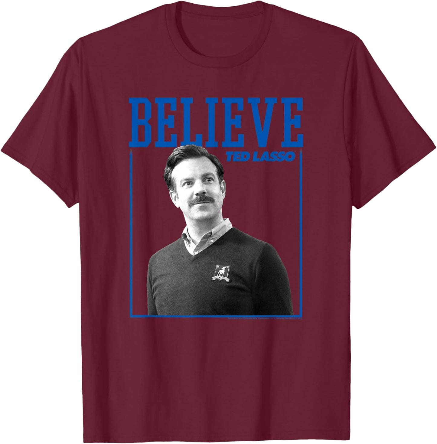 Ted Lasso Believe Photo T-Shirt - T-Shirt | Maroon