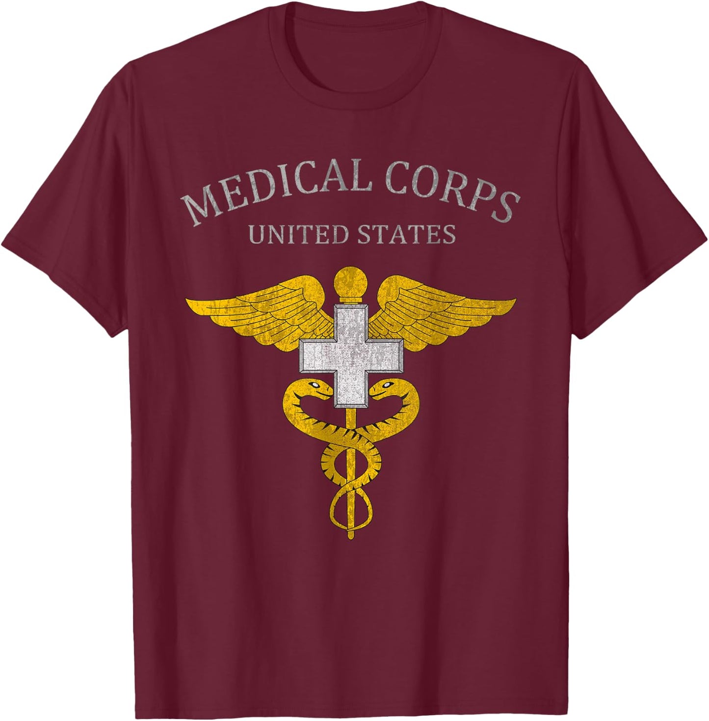 US Army Medical Service Regiment US Medical Corps T-Shirt - T-Shirt | Maroon