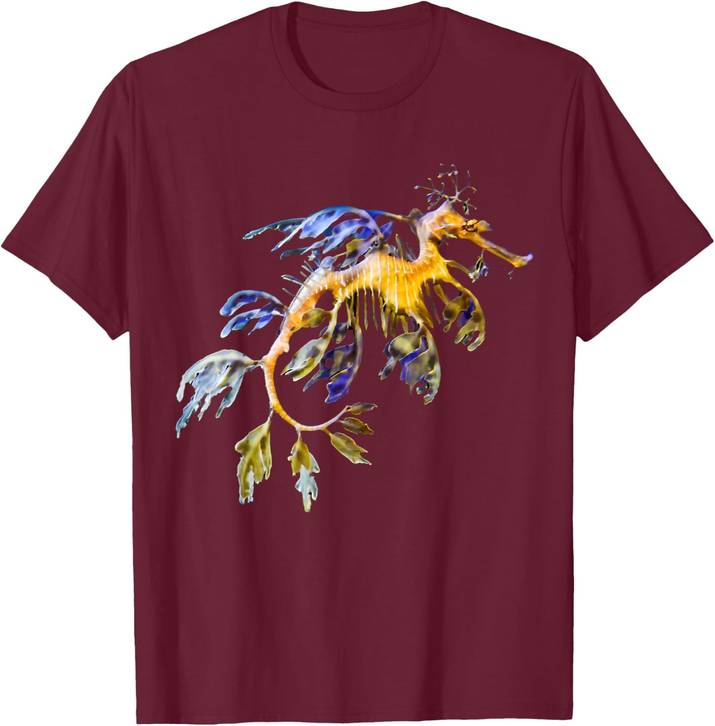 Ocean Lovers Leafy Sea dragon Seahorse Marine Life T-Shirt - T-Shirt | Maroon