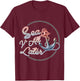 Funny Sea Y'All Later Cruising Men, Women, Girls and Boys T-Shirt - T-Shirt | Maroon