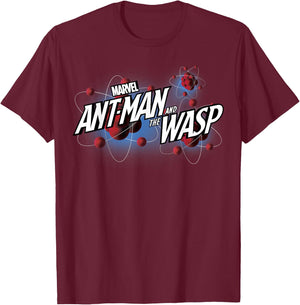 Marvel Ant-Man & The Wasp Molecule Atom Logo Graphic T-Shirt - T-Shirt | Maroon