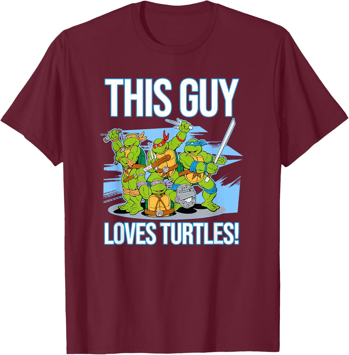 This Guy Loves Turtles T-Shirt - T-Shirt | Maroon