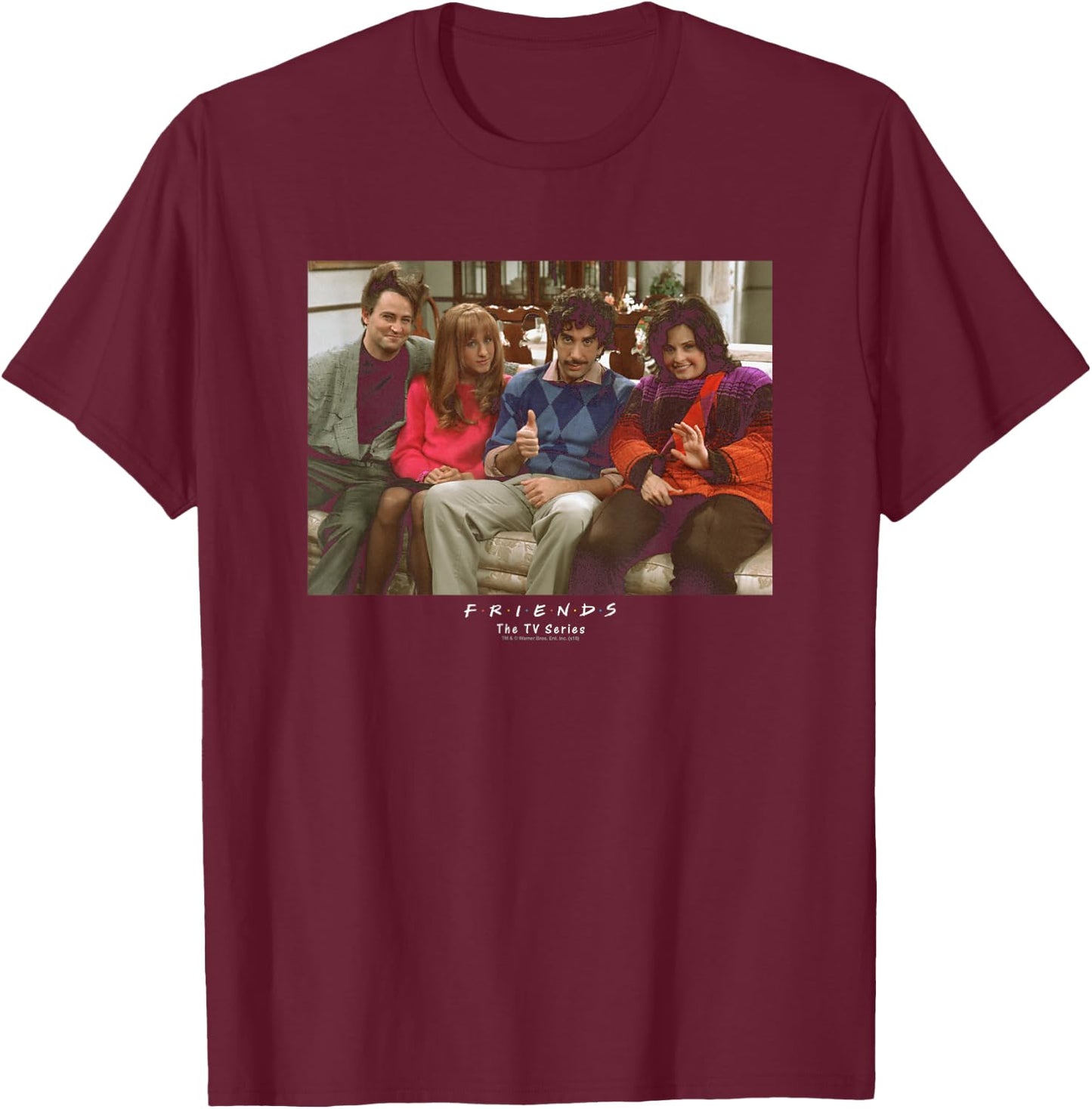 Friends Throwback T-Shirt - T-Shirt | Maroon