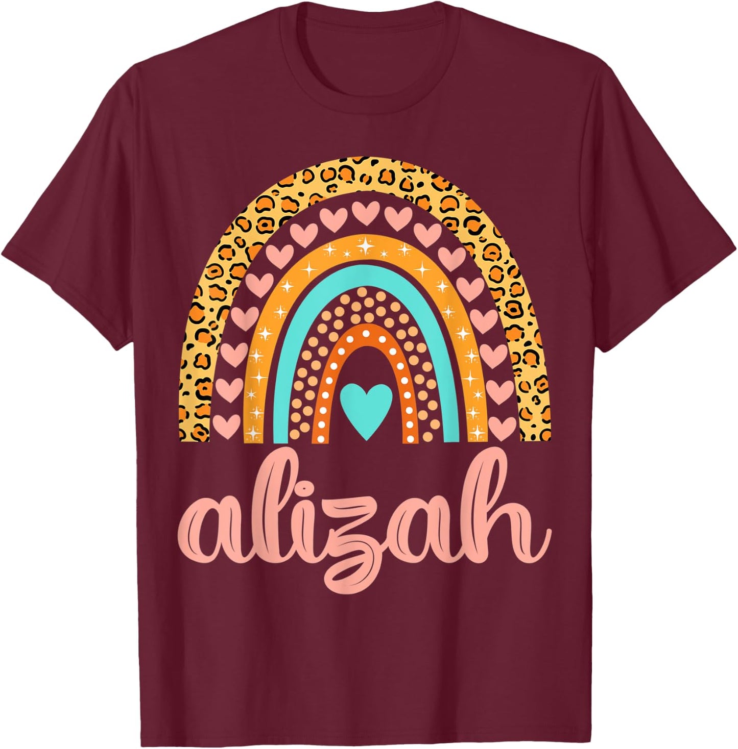 Alizah Alizah Name Birthday Shirt Gift T-Shirt - T-Shirt | Maroon