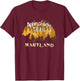 Maryland Appalachian Trail Hiking Outdoor Backpacking Hiker T-Shirt - T-Shirt | Maroon