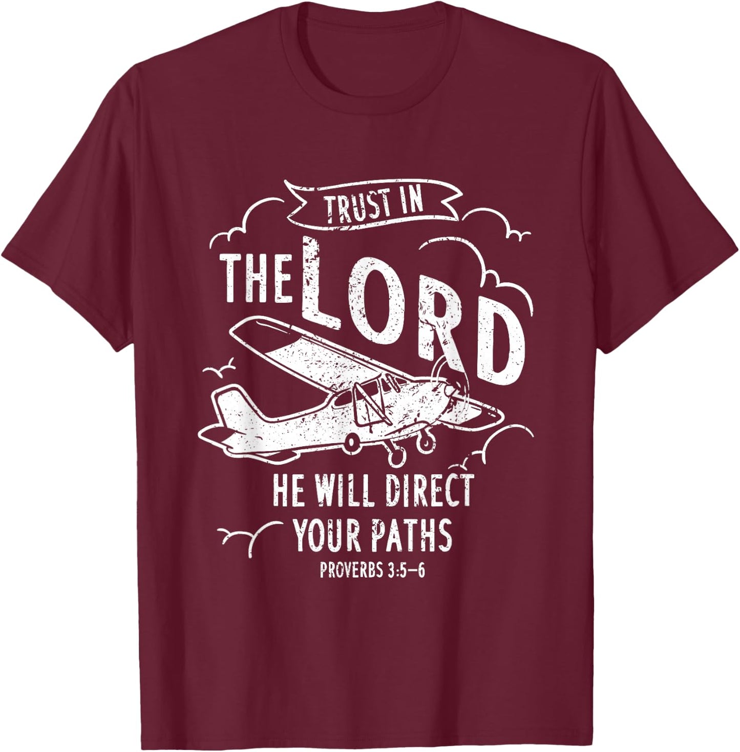 Christian Pilot Gifts - Airplane Pilot Funny Pilot Gift T-Shirt - T-Shirt | Maroon