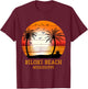 Biloxi Beach Mississippi Vintage Sunset Retro Summer Vacay T-Shirt - T-Shirt | Maroon