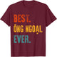 Best Ong Ngoai Ever Vietnamese Grandpa Father's Day Gift T-Shirt - T-Shirt | Maroon