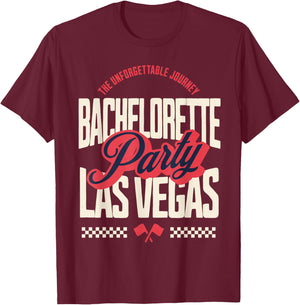 Bachelorette Party Las Vegas Matching Bride Favor Souvenir T-Shirt - T-Shirt | Maroon