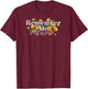Disney Pixar Coco Remember Me Floral Logo T-Shirt - T-Shirt | Maroon
