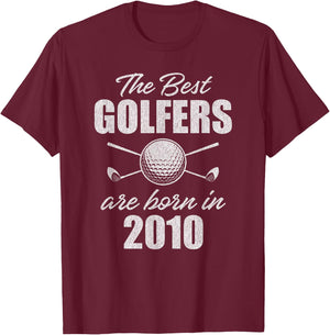 16 Year Old Golfer: Golfing Golf 2010 16th Birthday T-Shirt - T-Shirt | Maroon