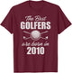 16 Year Old Golfer: Golfing Golf 2010 16th Birthday T-Shirt - T-Shirt | Maroon