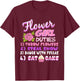 Kids Flower Girl Duties Throw Flowers, Steal Show, Dance&Eat T-Shirt - T-Shirt | Maroon