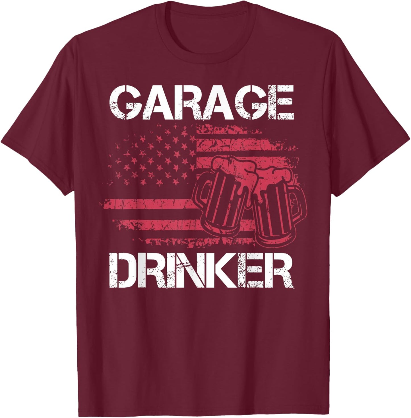 Brewery Lovers Garage Drinker Beer Drinkers Beer Lovers T-Shirt - T-Shirt | Maroon