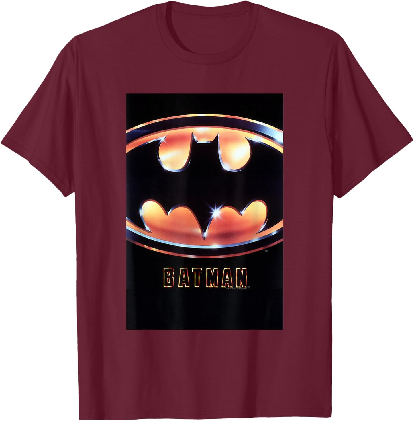 Batman (1989) poster T-Shirt - T-Shirt | Maroon