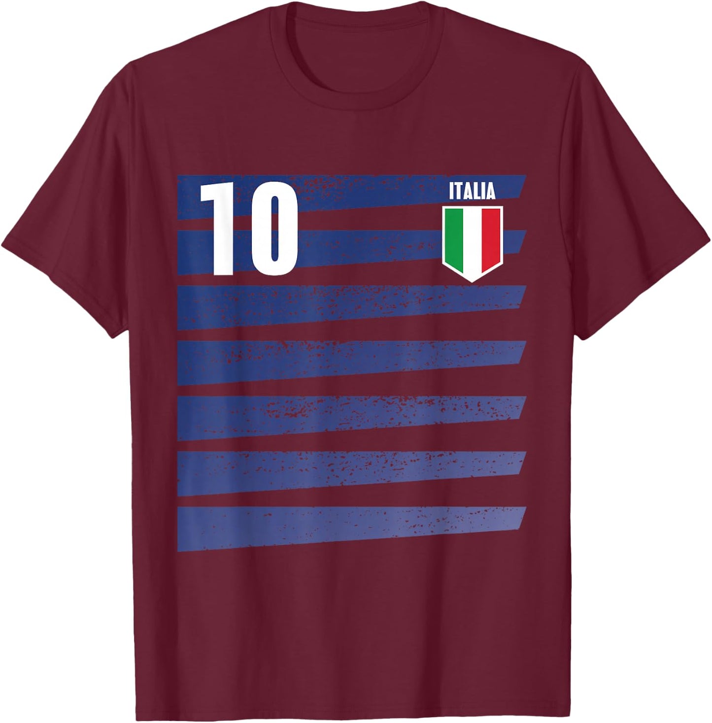 Italy Soccer Jersey 2020 2021 Italia Football Team T-Shirt - T-Shirt | Maroon
