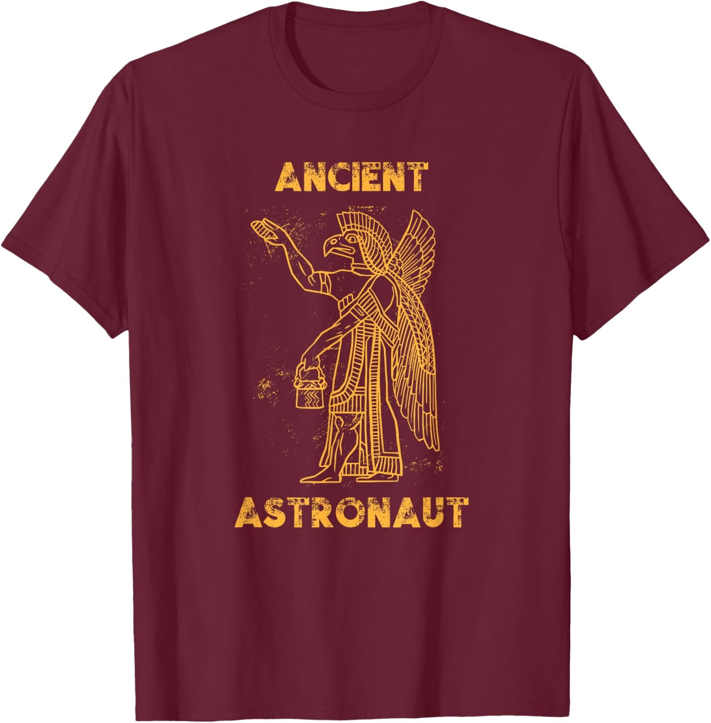 Anunnaki Ancient Astronaut Sumerian Alien Theorists T-Shirt - T-Shirt | Maroon