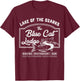 Vintage The Blue Cat Lodge Lake of The Ozarks T-Shirt - T-Shirt | Maroon