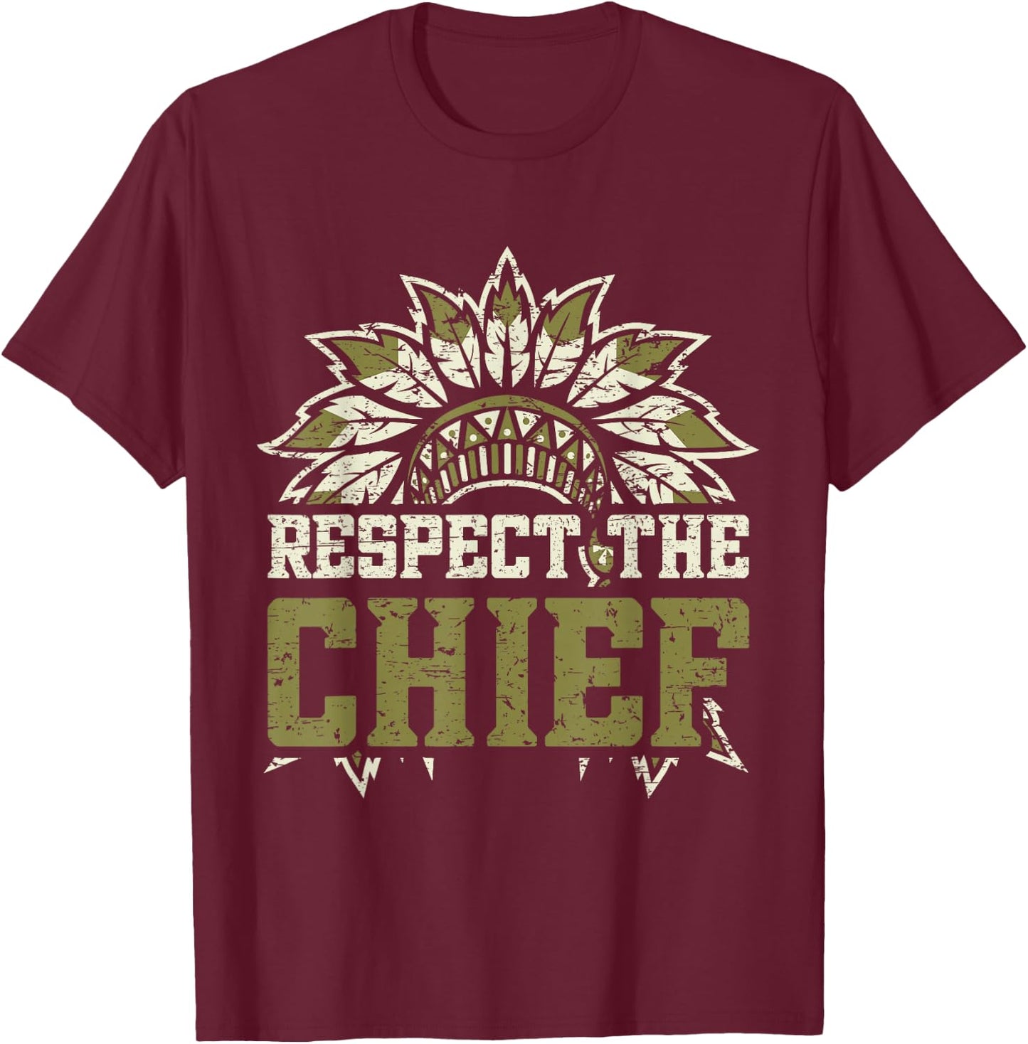 Respect The Chief T-Shirt - T-Shirt | Maroon