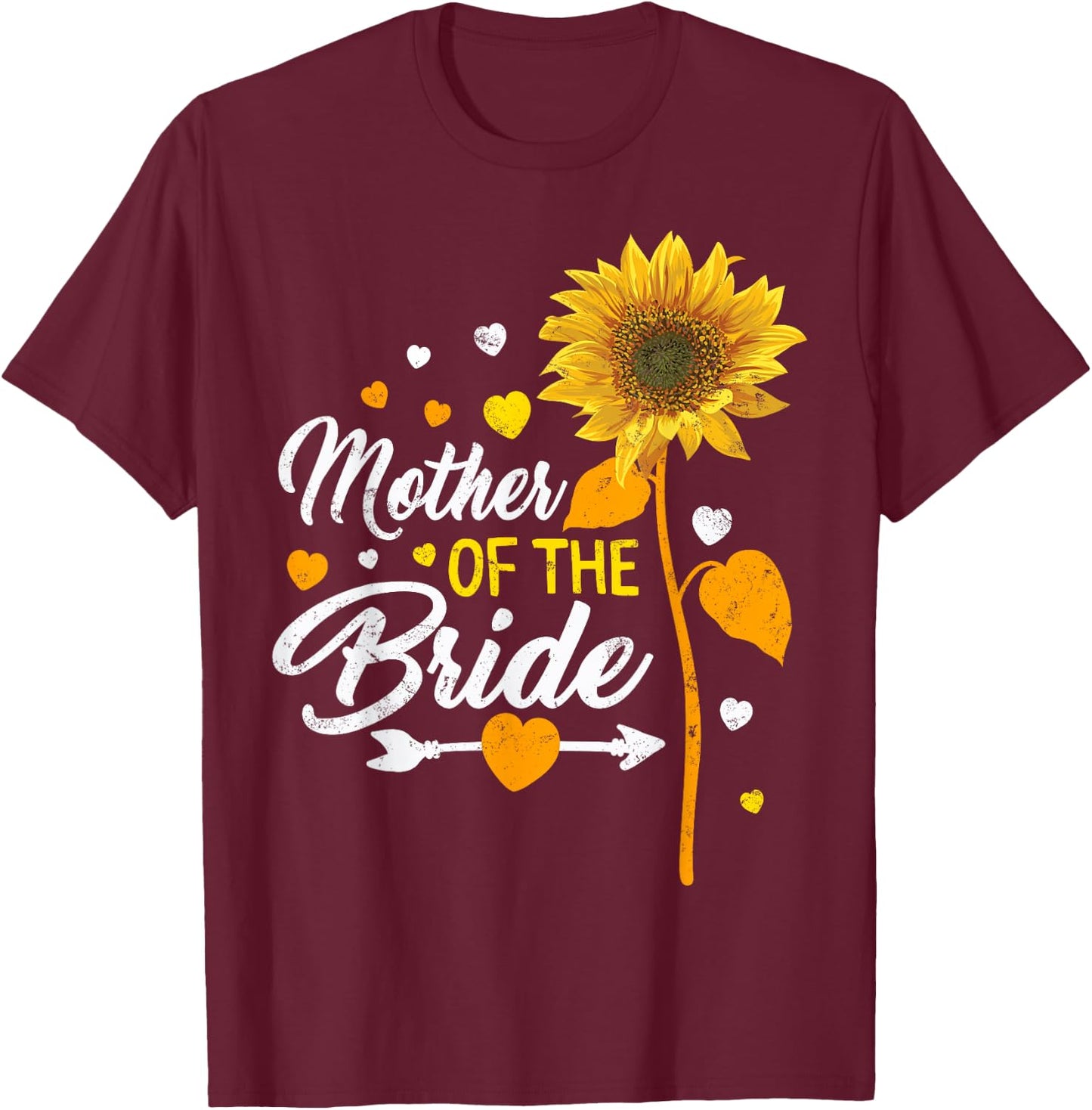 Wedding Matching Mother of the Bride Sister Of The Bride T-Shirt - T-Shirt | Maroon
