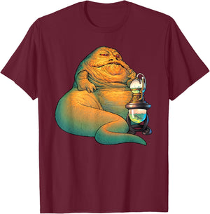 Star Wars Jabba the Hutt Pose T-Shirt - T-Shirt | Maroon