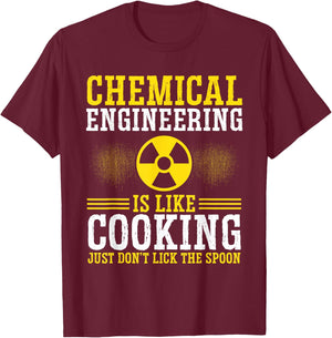 Chemical Engineer Funny for Chemical Engineering Process T-Shirt - T-Shirt | Maroon