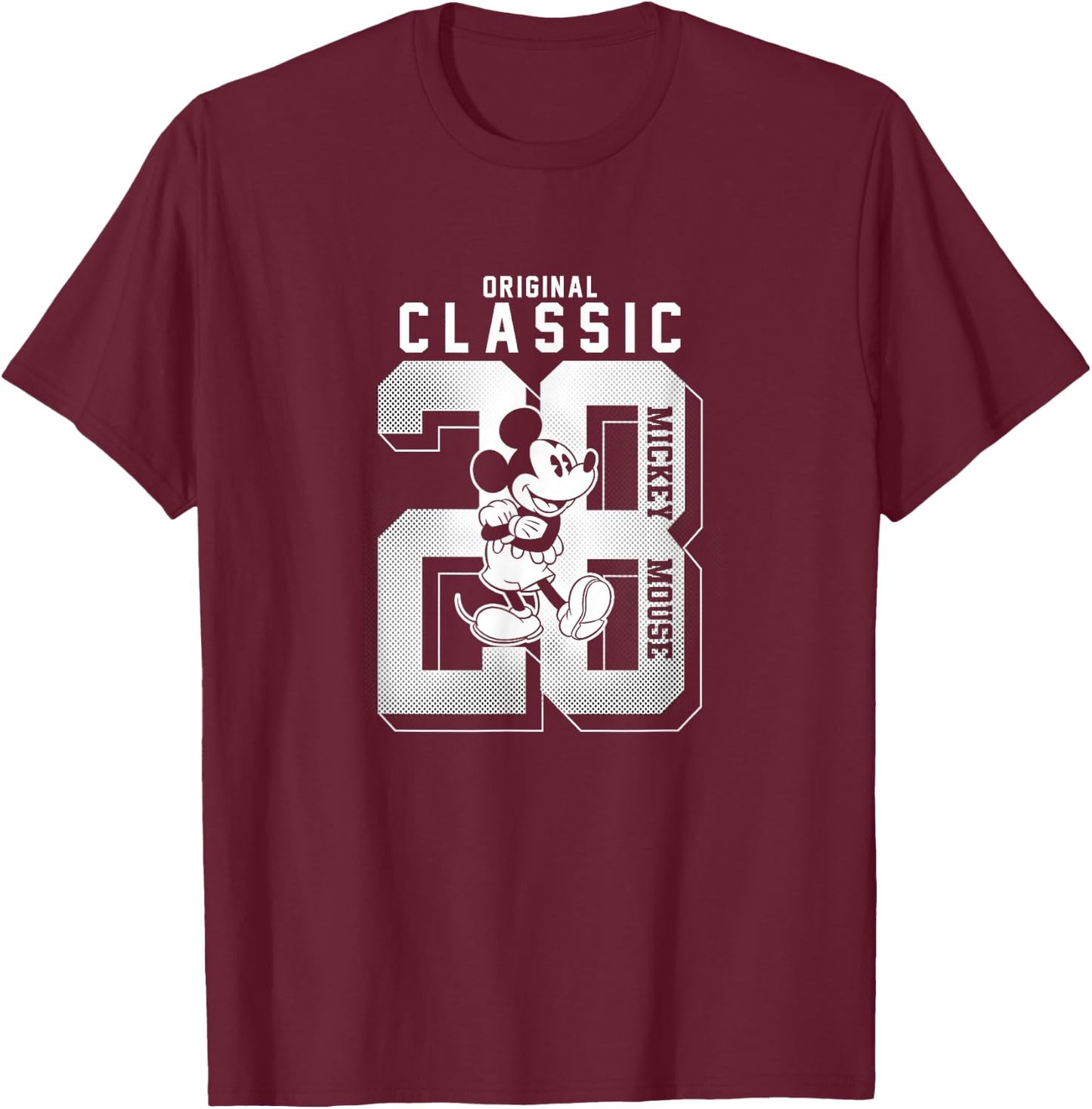 Disney - Mickey Mouse Classic 28 T-Shirt - T-Shirt | Maroon