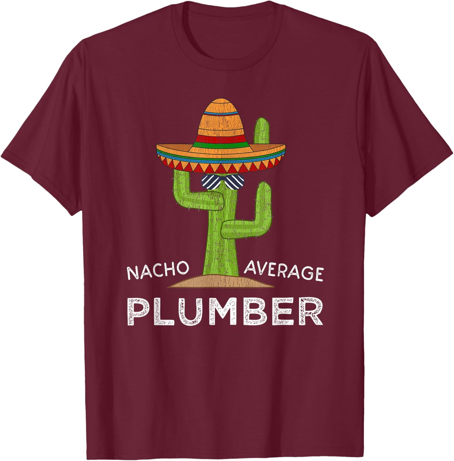 Fun Hilarious Plumbing Worker Humor | Funny Plumber Joke T-Shirt - T-Shirt | Maroon