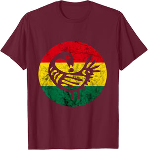 Sankofa Learn From The Past African Bird Black History T-Shirt - T-Shirt | Maroon