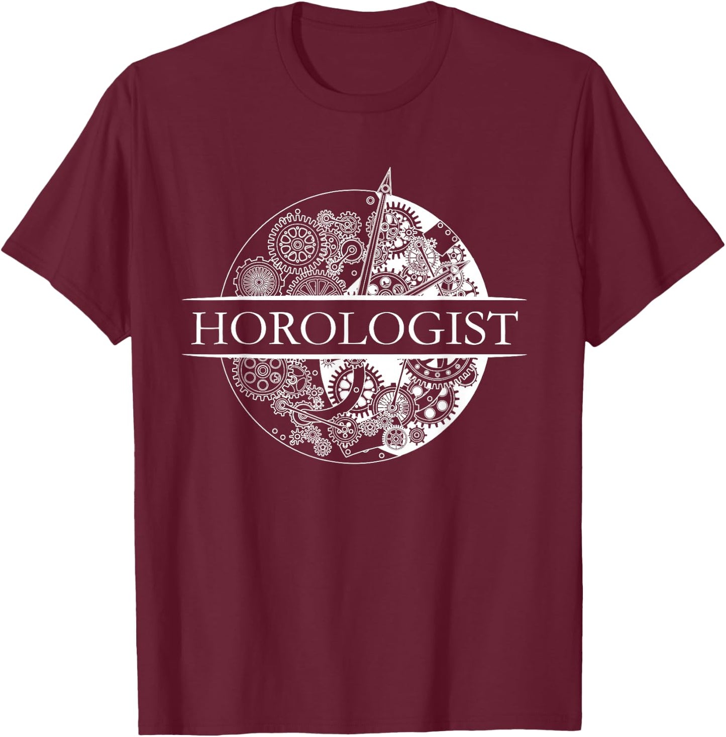 Watchmaker Gift Clock Movement Design T-Shirt - T-Shirt | Maroon