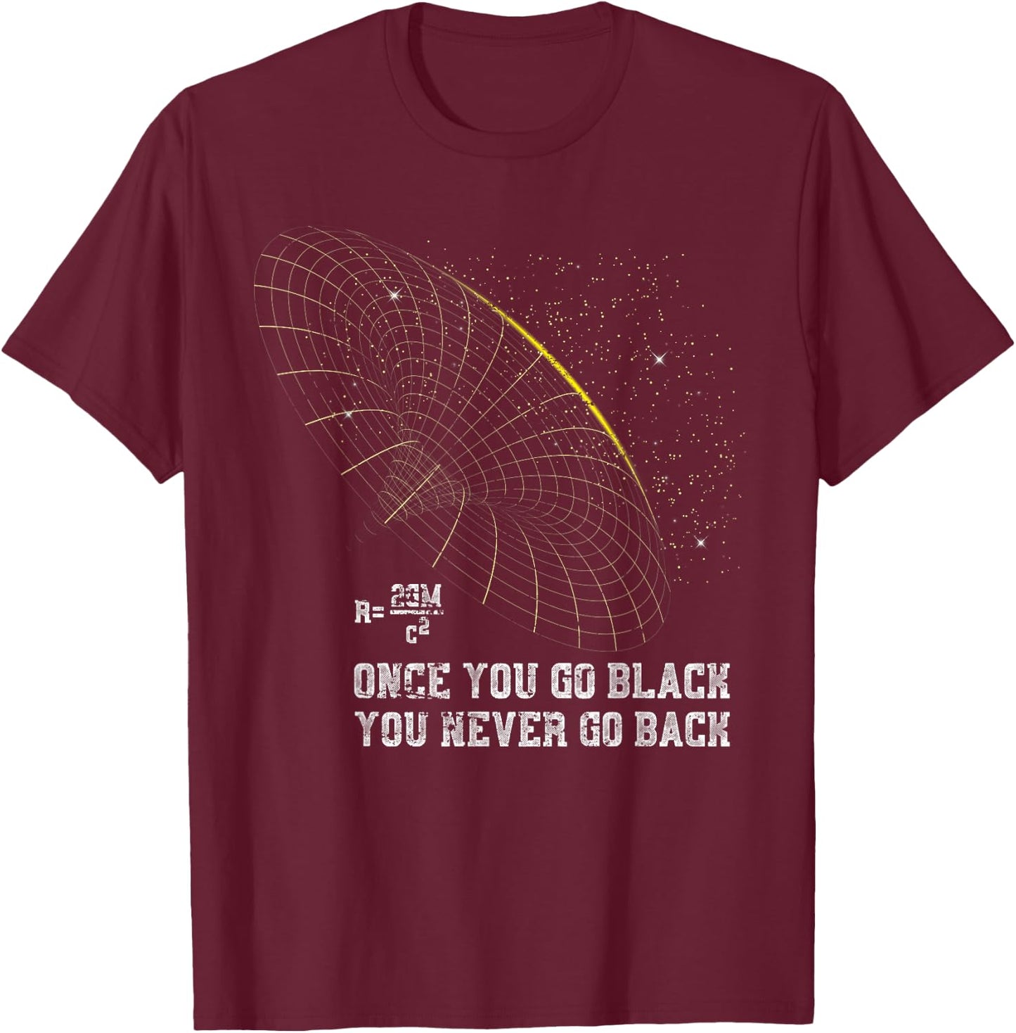 Funny Black Hole Physicist Gift Physics T-Shirt - T-Shirt | Maroon