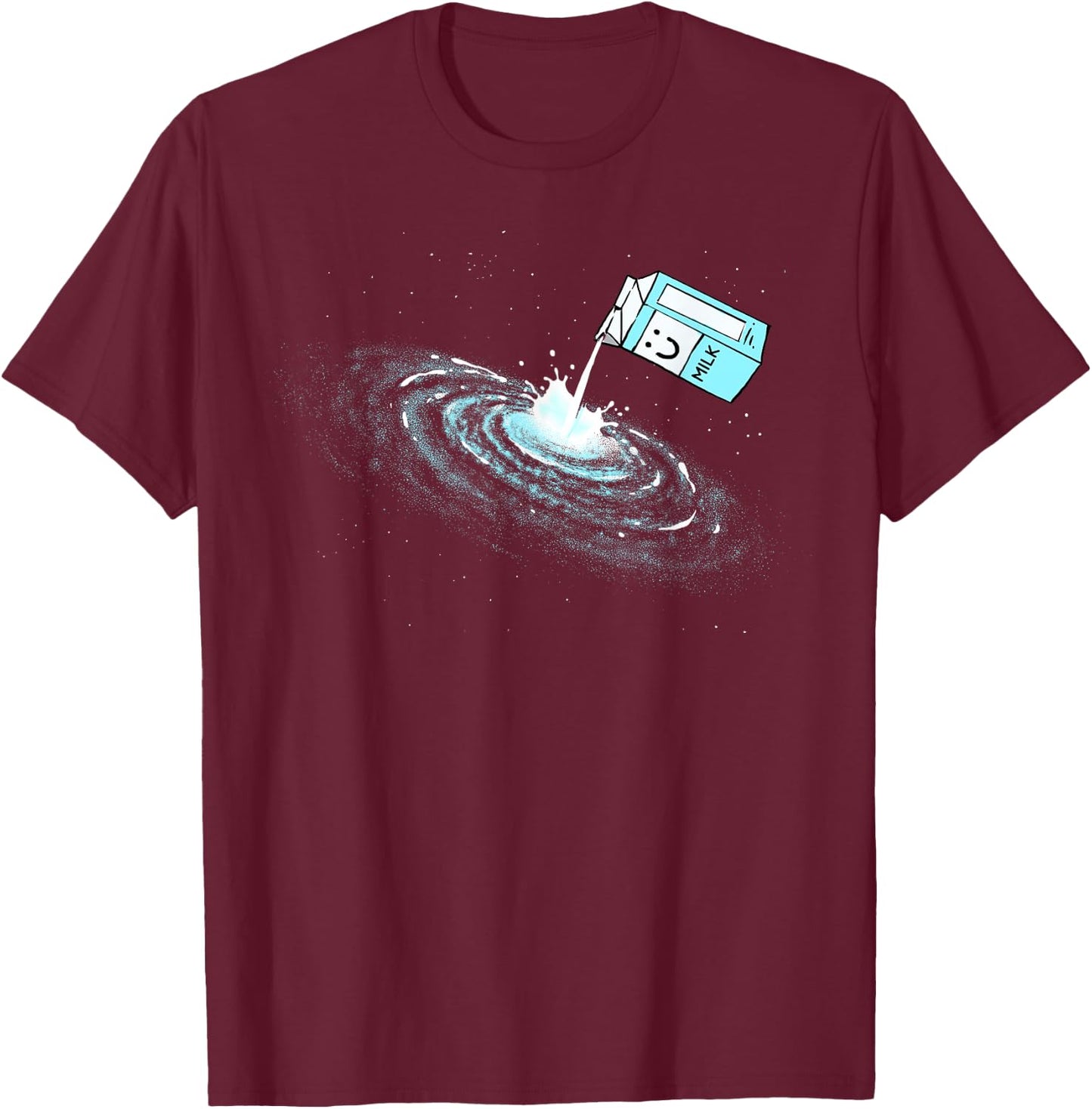 Milky Way Galaxy Shirt Pun Astronomy Space Lovers Astronaut T-Shirt - T-Shirt | Maroon