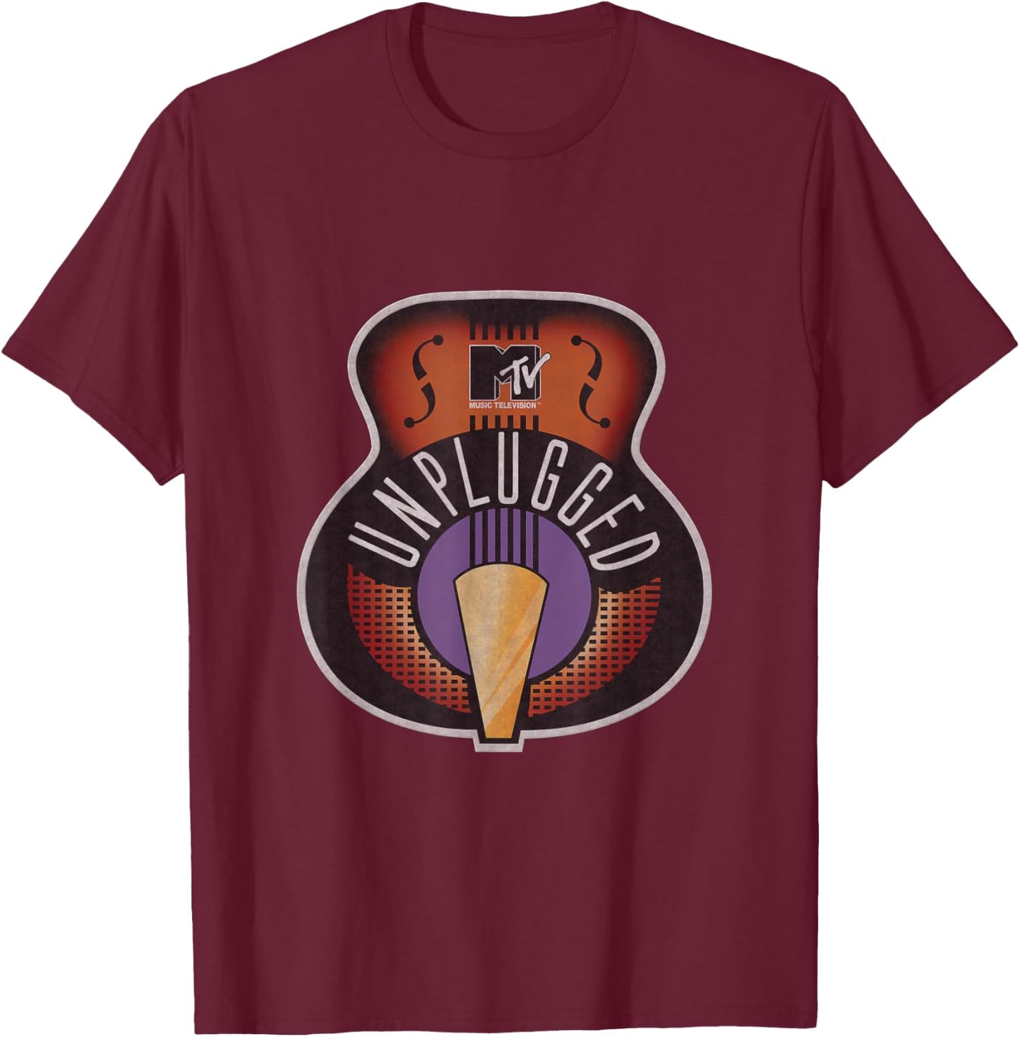 MTV Unplugged Classic Logo T-Shirt - T-Shirt | Maroon
