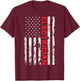 Electrician Patriotic American flag electrician father day T-Shirt - T-Shirt | Maroon