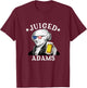 Juiced Adams Patriotic President John Adams 4th of July Men T-Shirt - T-Shirt | Maroon