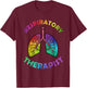 Cool Respiratory Therapy Women Care Lung Doctor RT T-Shirt - T-Shirt | Maroon