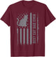 Men's Cat Dad US Flag Kitty Daddy Dad Christmas Fathers Day T-Shirt - T-Shirt | Maroon
